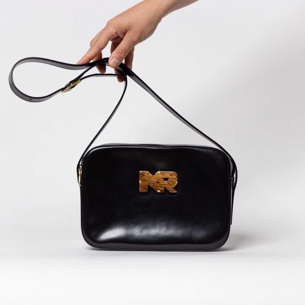 Nina Ricci Kamera Tasche Box Bag Schwarz mit NC