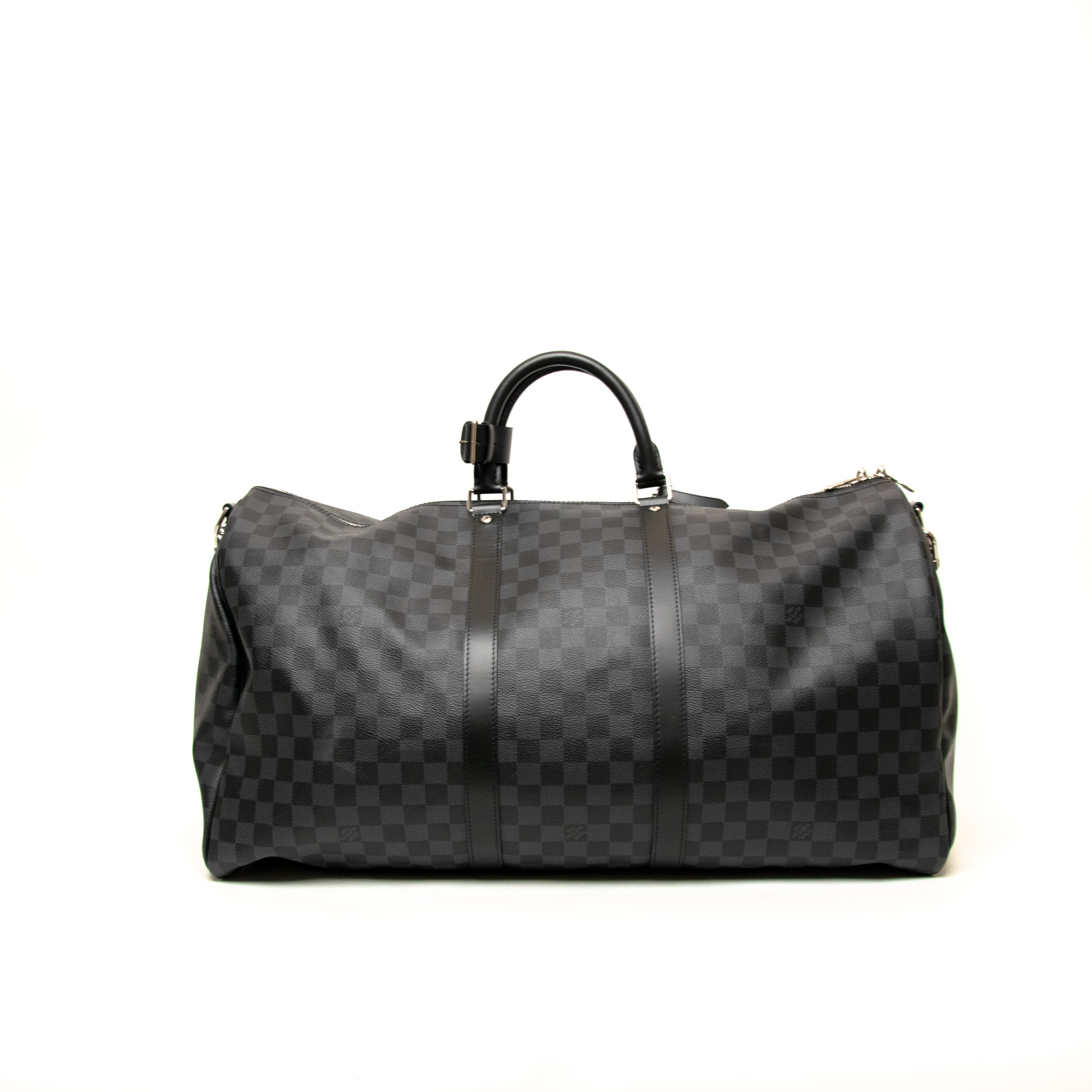 Louis Vuitton Keepall 55 Bandouliere Damier Graphite With Shoulder Strap