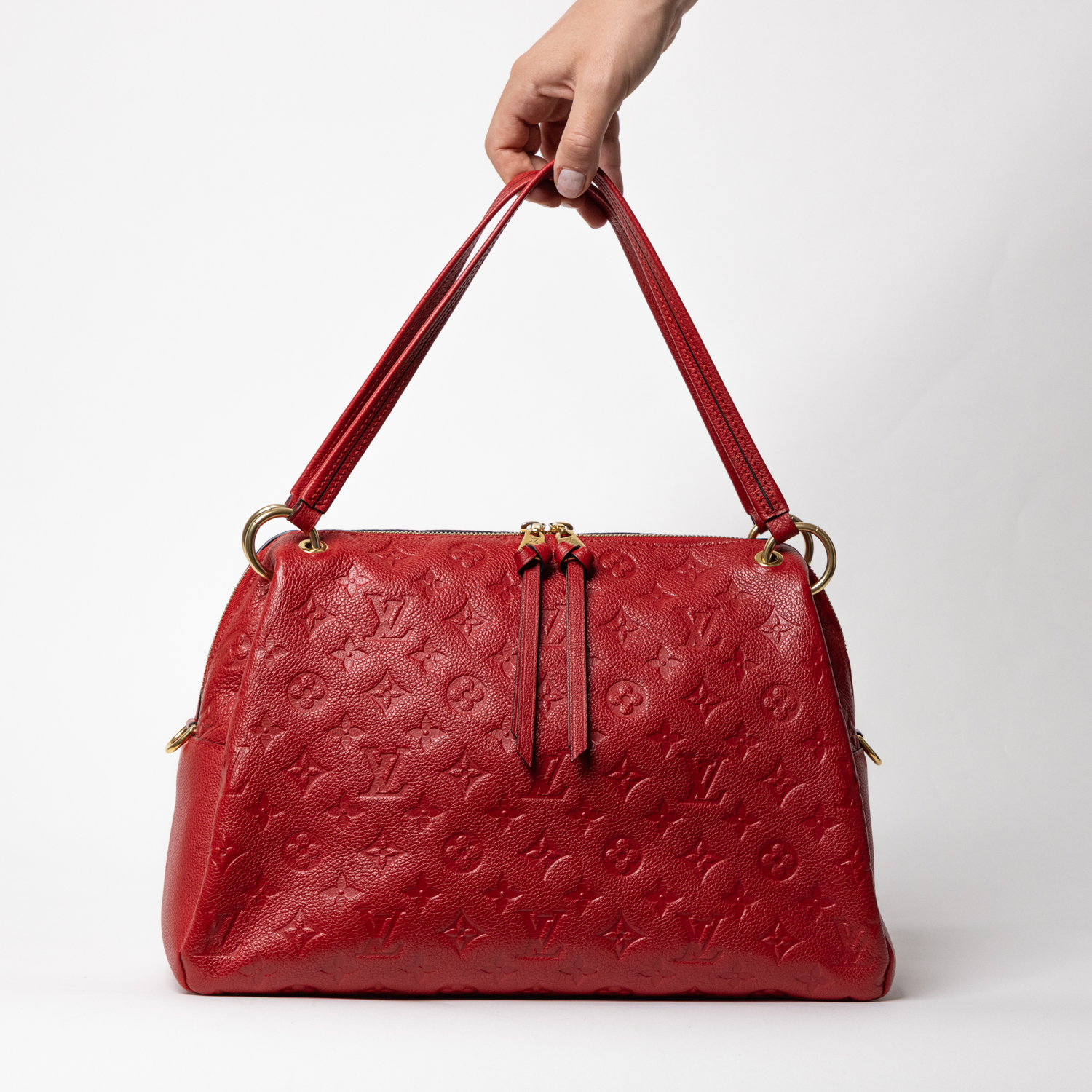 Louis Vuitton bag Ponthieu PM Monogram Empreinte Cerise