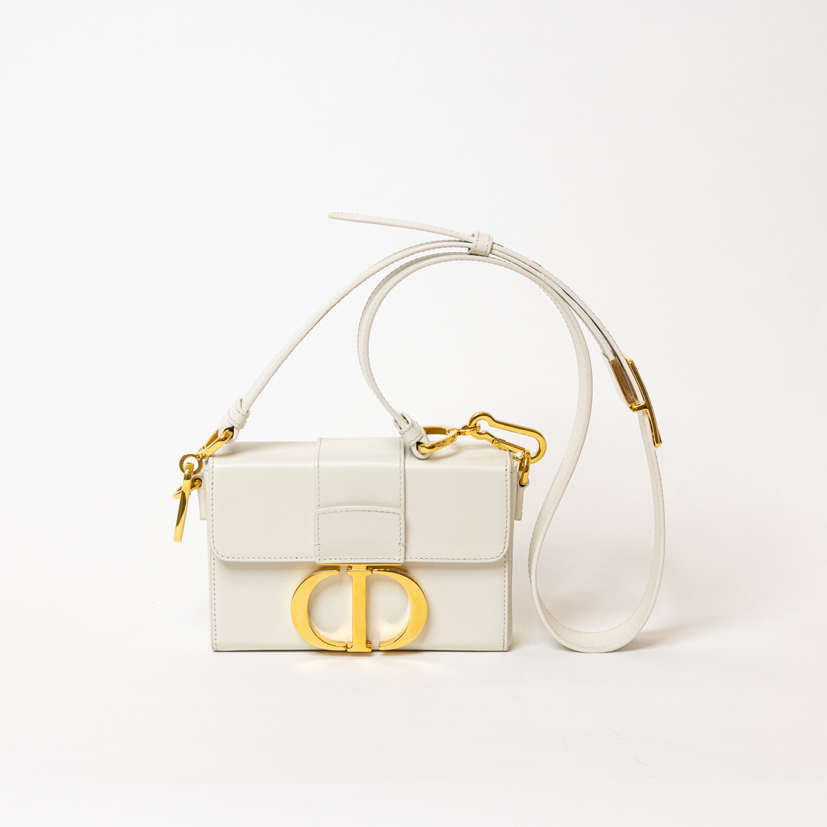 Dior 30 Montaigne Box Bag Tasche Beige mit goldener Hardware