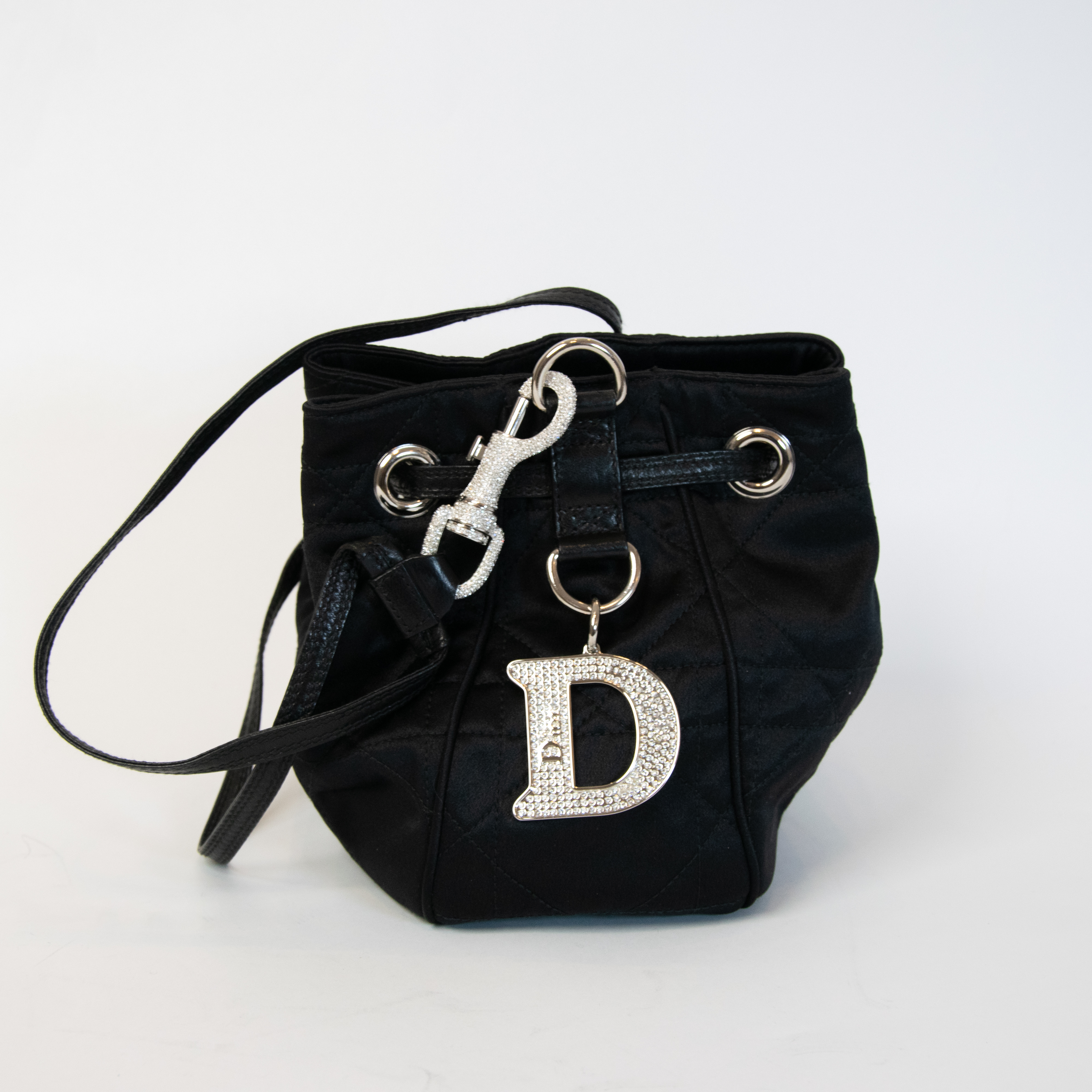 Christian Dior Limited Edition Vintage Silk Tasche mit Glitzersteinen