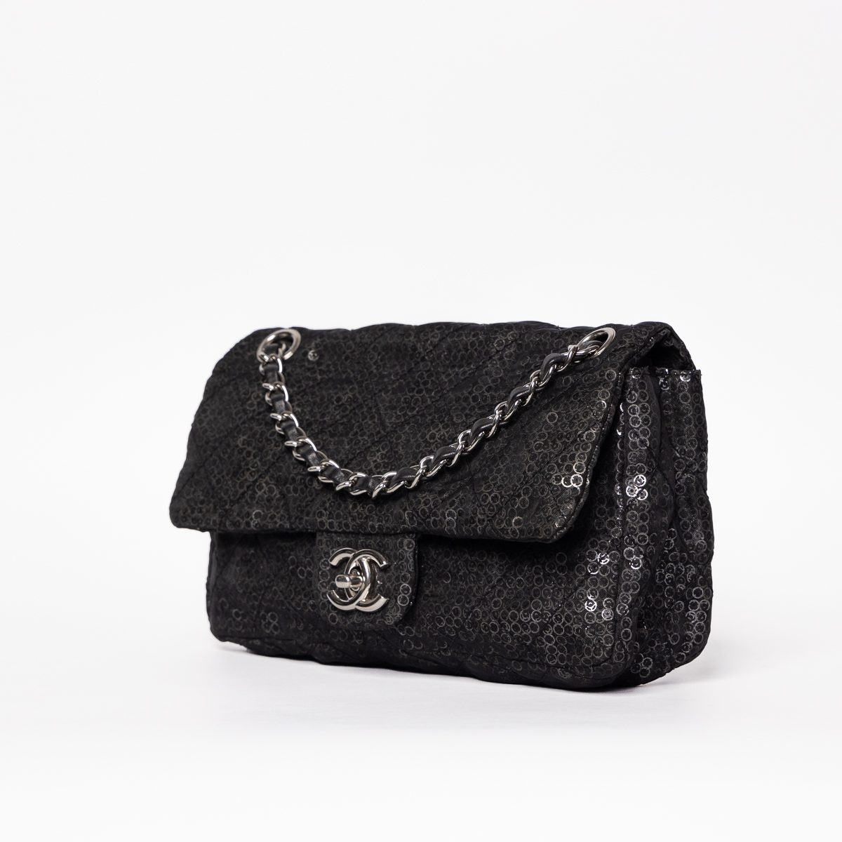 Chanel Timeless Sequin Bag Black