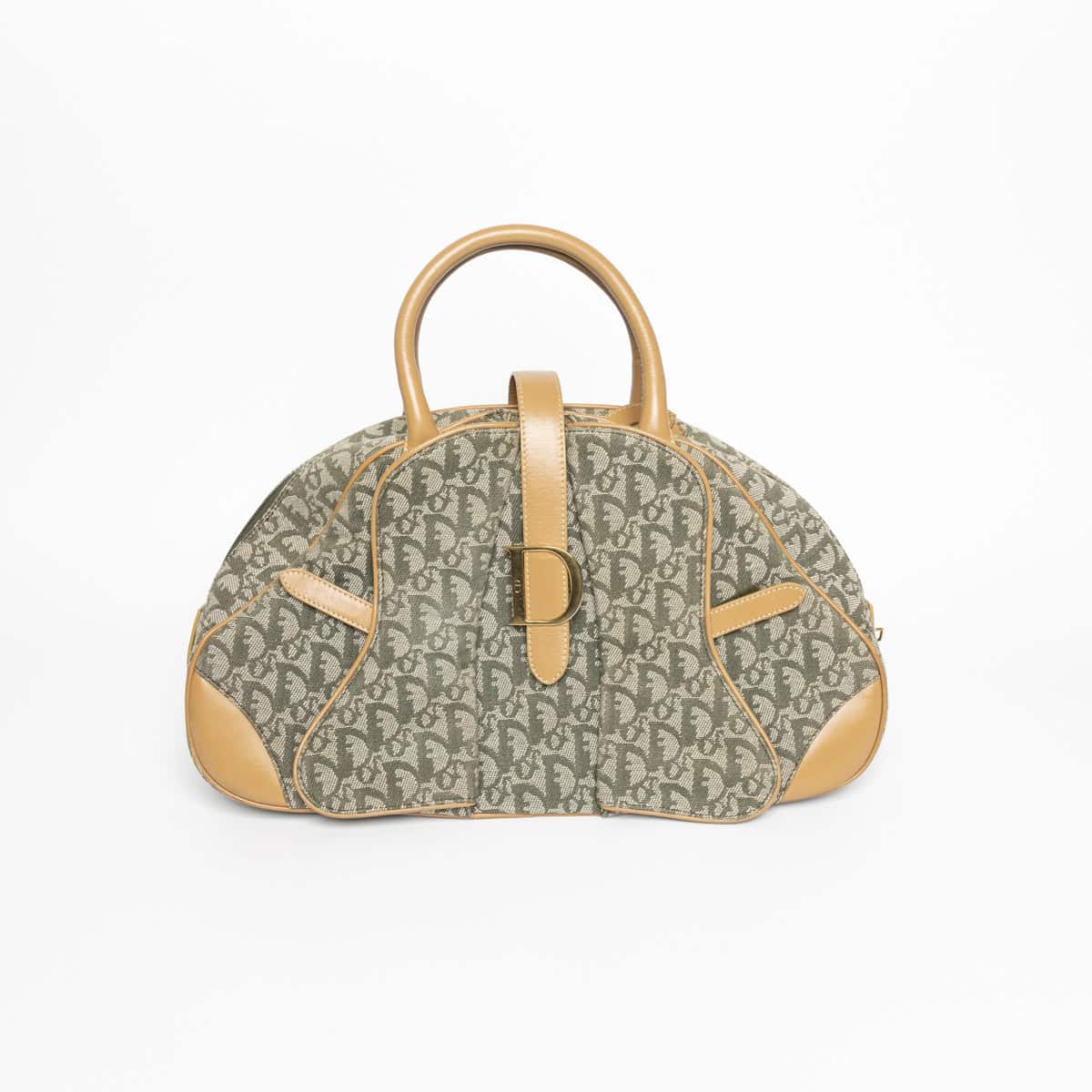 Dior Trotter Double Saddle Tasche Braun & Khaki
