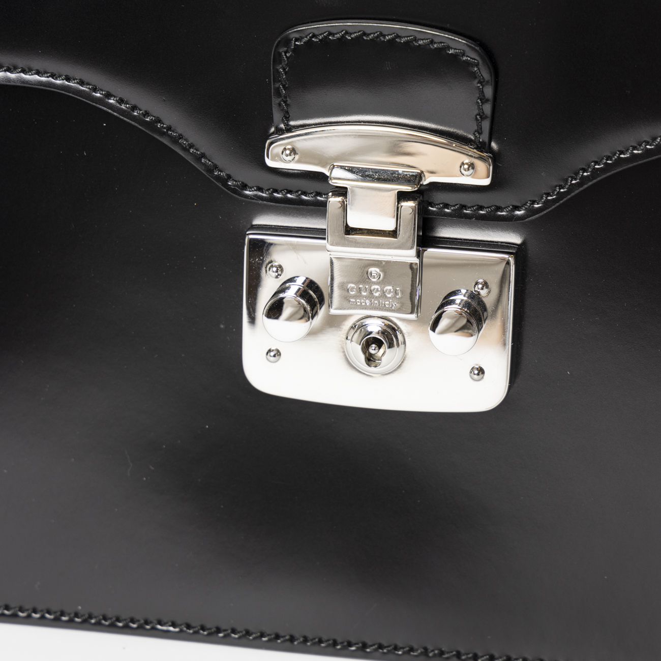 Gucci Lady Lock Leder Bag Schwarz The Luxury Cabinet