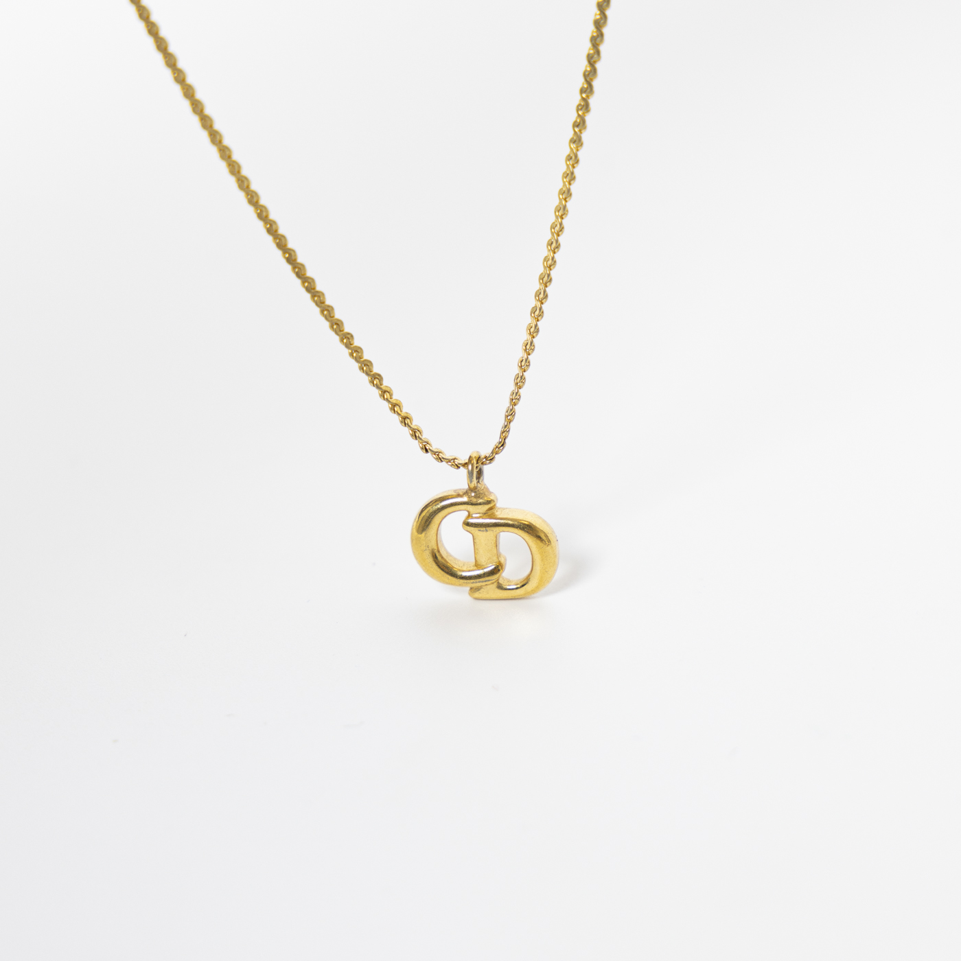 Dior CD Logo Halskette in Gold