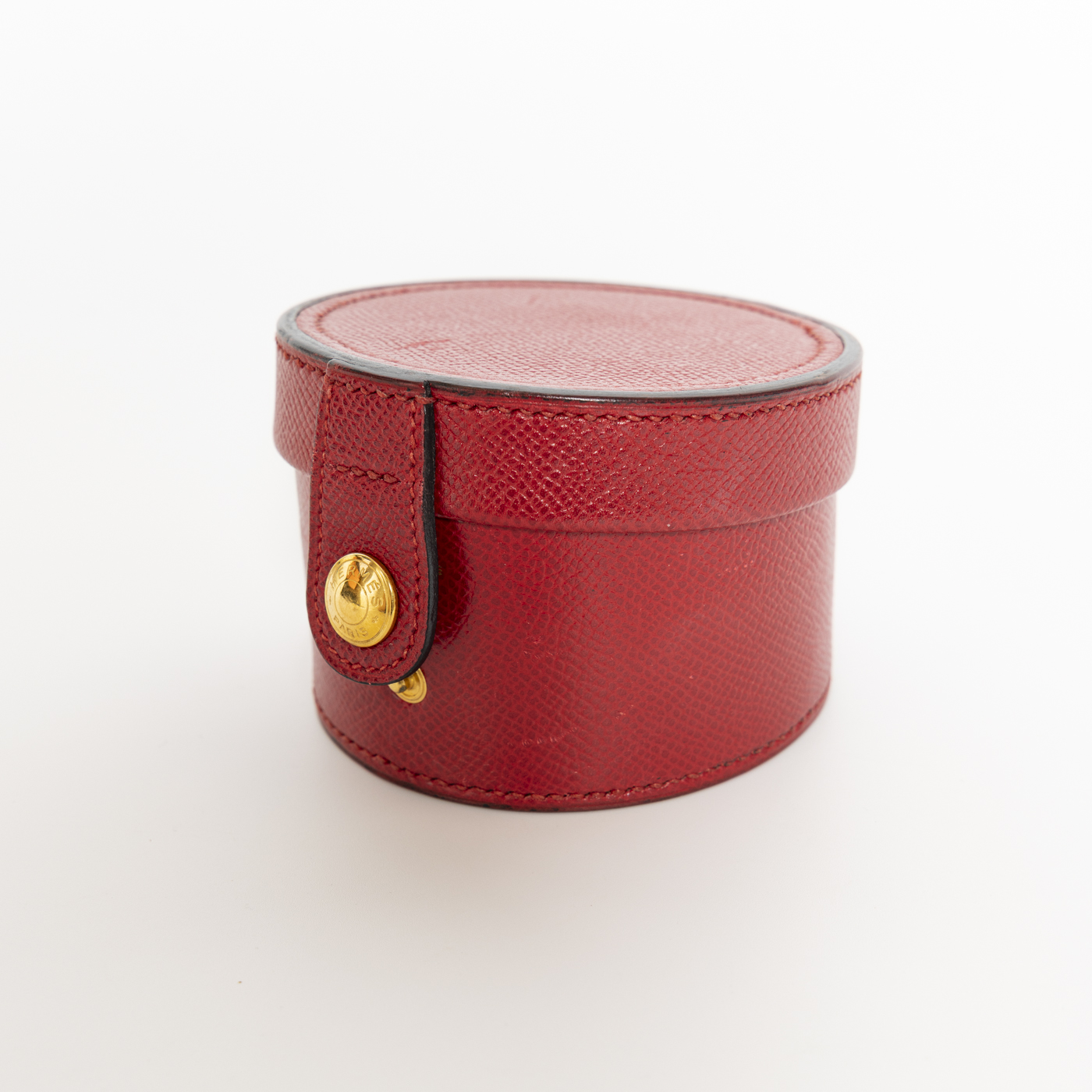 Hermès Epsom Lederdöschen Case Rot Tasche