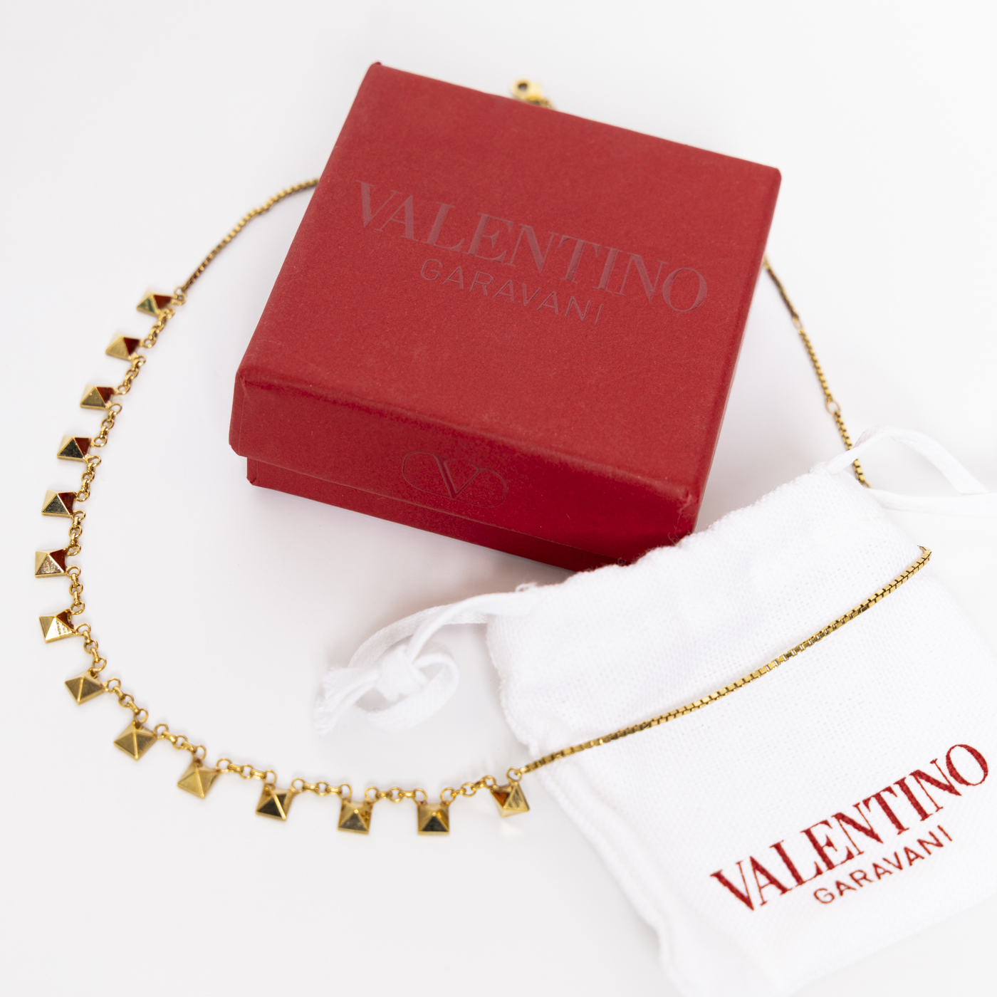 Valentino Rockstud Kette in Gold
