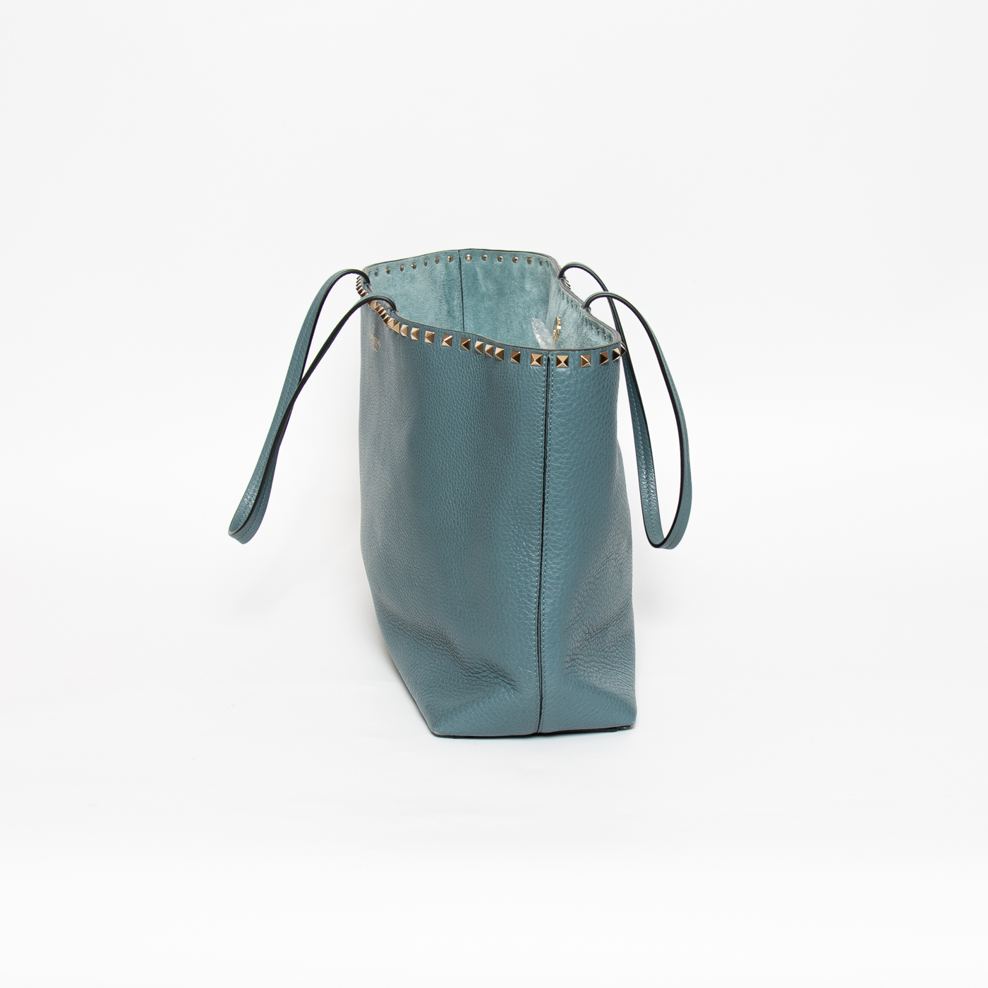 Valentino Rockstud Shopper Tasche mit Nieten in Blau