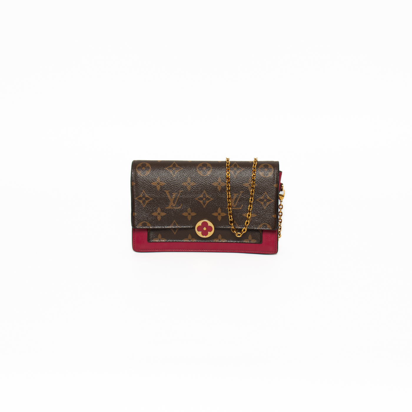 Louis Vuitton Monogram Portefeuilles Fleur Chain Tasche