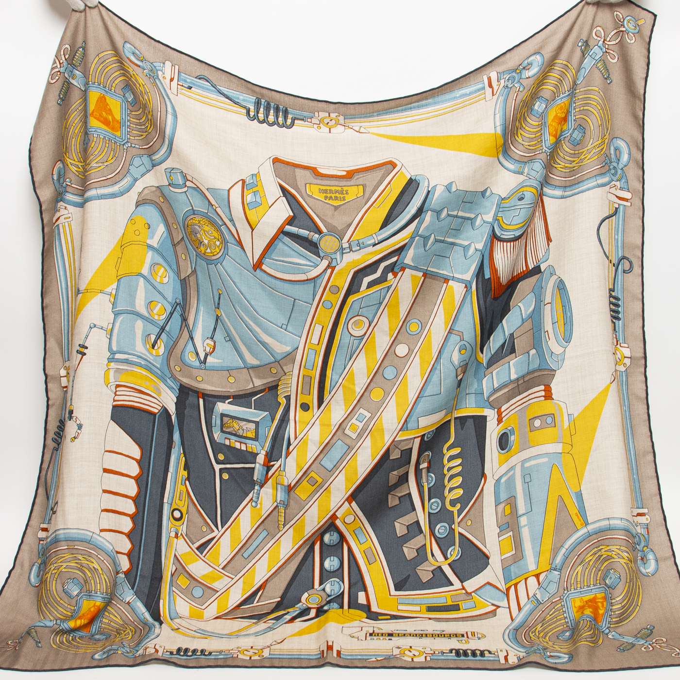 Hermès Tuch Kaschmir Und Seide Neo Brandenburg Beige